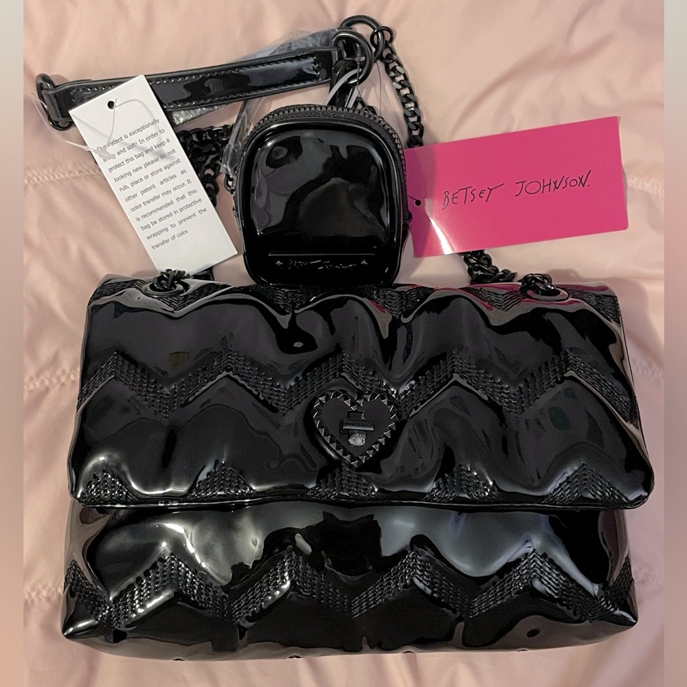 Betsey Johnson Patent Crossbody Bag